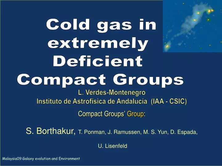 cold gas in extremely deficient compact groups