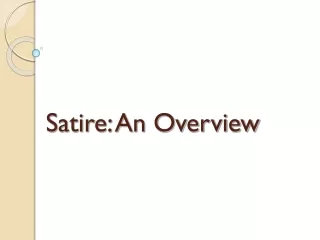 Satire: An Overview