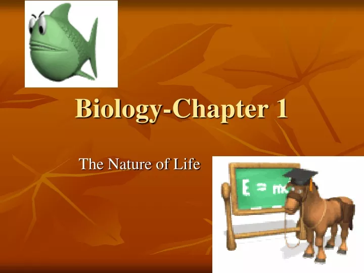 biology chapter 1