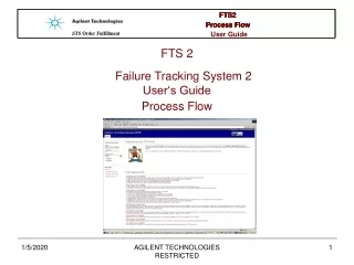 FTS 2 Failure Tracking System 2 User‘s Guide Process Flow