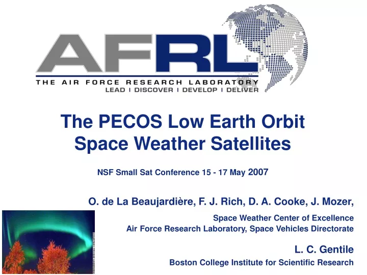 the pecos low earth orbit space weather
