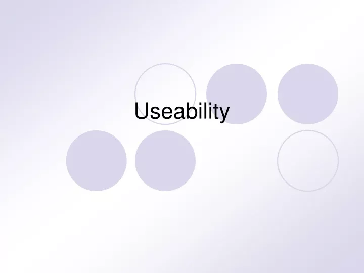 useability
