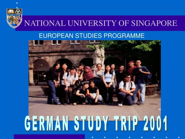 german study trip 2001
