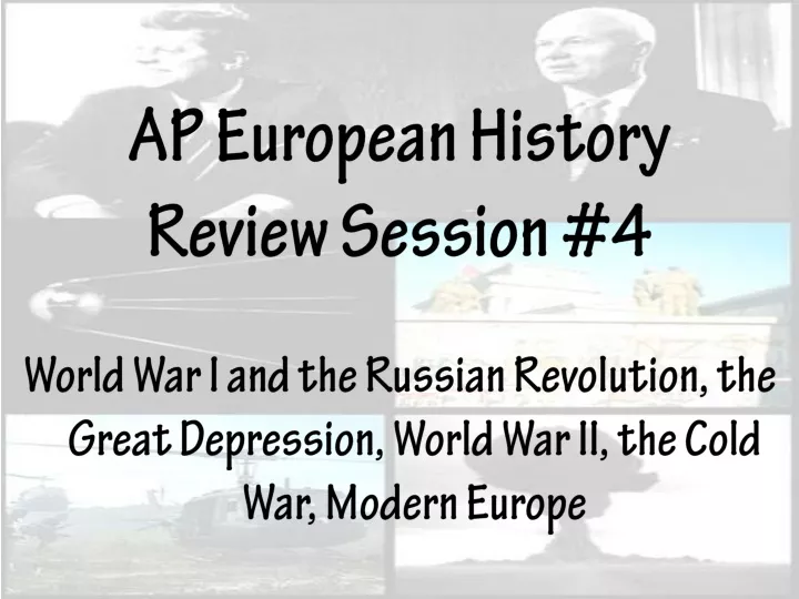 ap european history review session 4