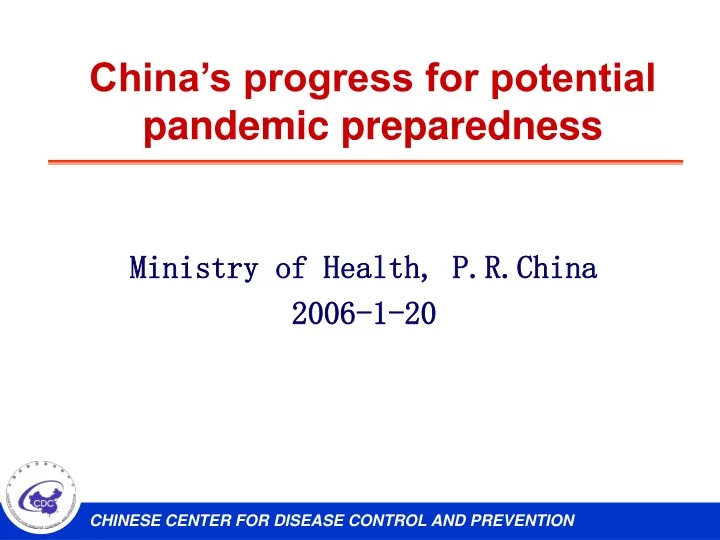 china s progress for potential pandemic