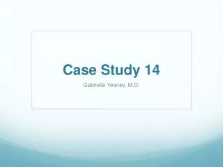 Case Study 14