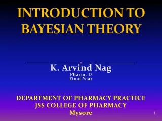 INTRODUCTION TO BAYESIAN THEORY
