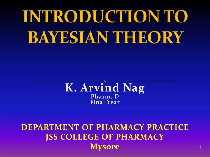 introduction to bayesian theory