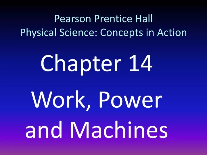 pearson prentice hall physical science concepts in action