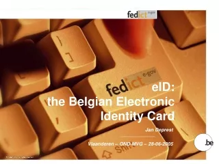 eID:  the Belgian Electronic Identity Card