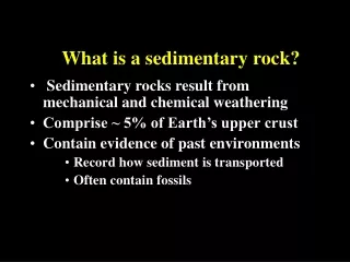 What is a sedimentary rock?