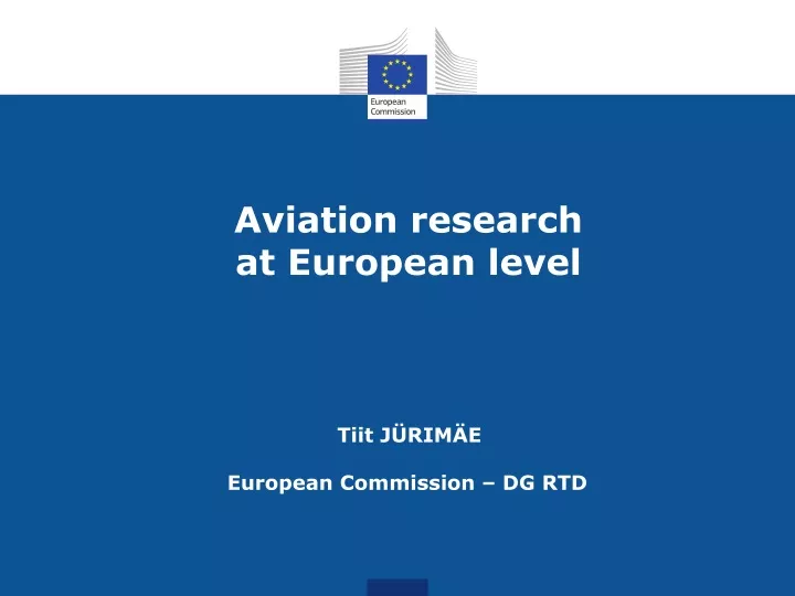 aviation research at european level
