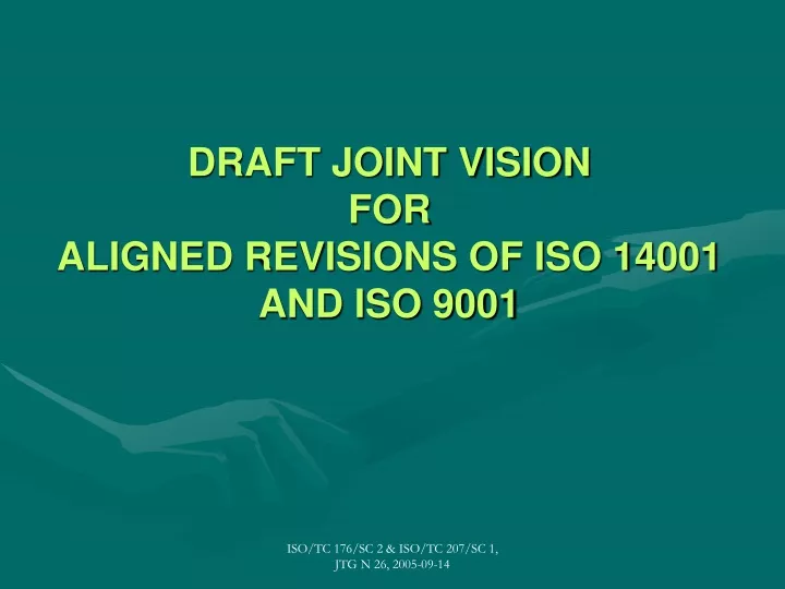 draft joint vision for aligned revisions