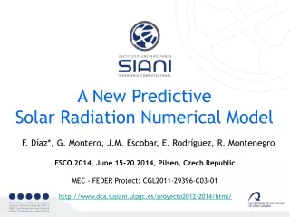 A New Predictive  Solar Radiation Numerical Model