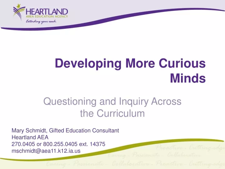 developing more curious minds