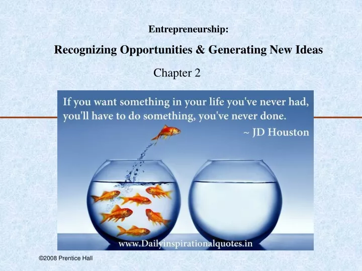 entrepreneurship recognizing opportunities