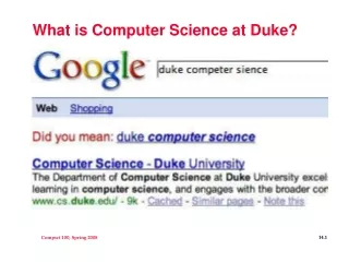 What is Computer Science at Duke?