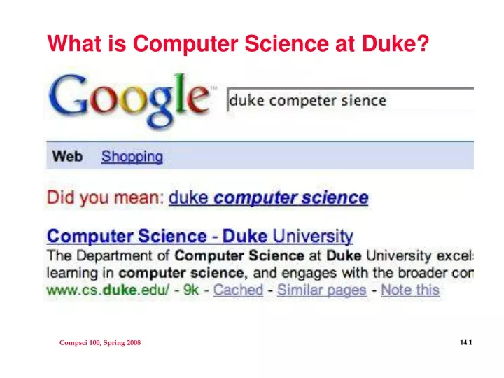 what is computer science at duke