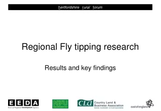 Regional Fly tipping research