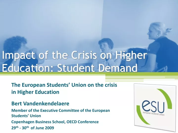 impact of the crisis on higher education student demand