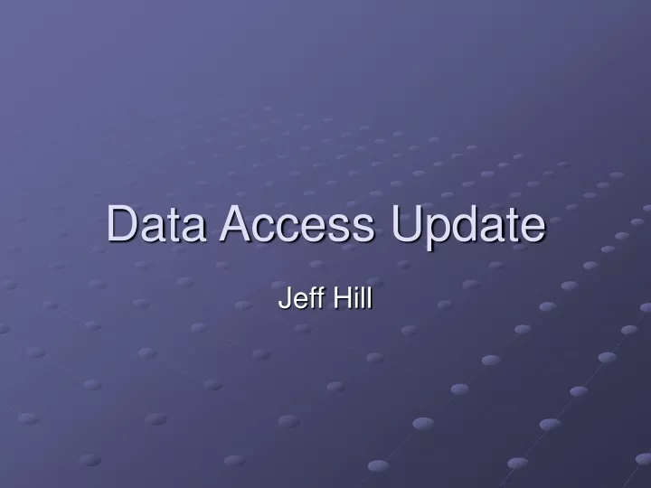 data access update