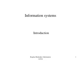 Information systems