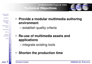 Technical Objectives