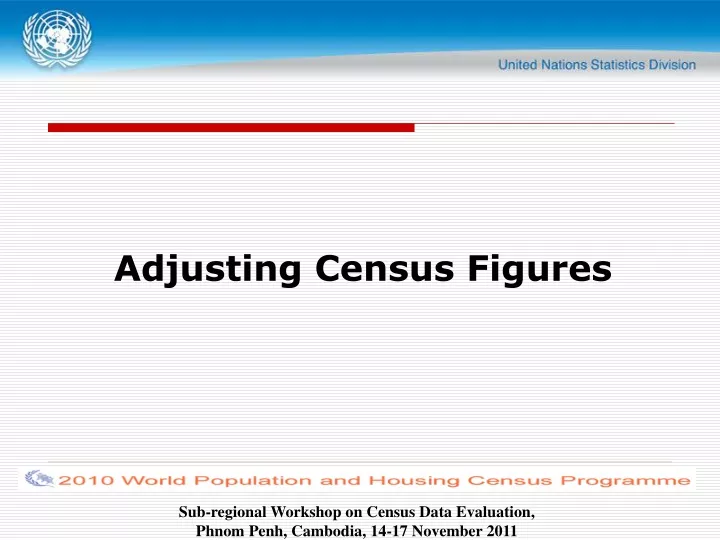 adjusting census figures