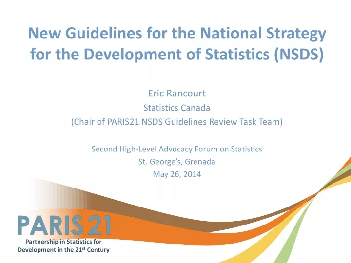 new guidelines for the national strategy