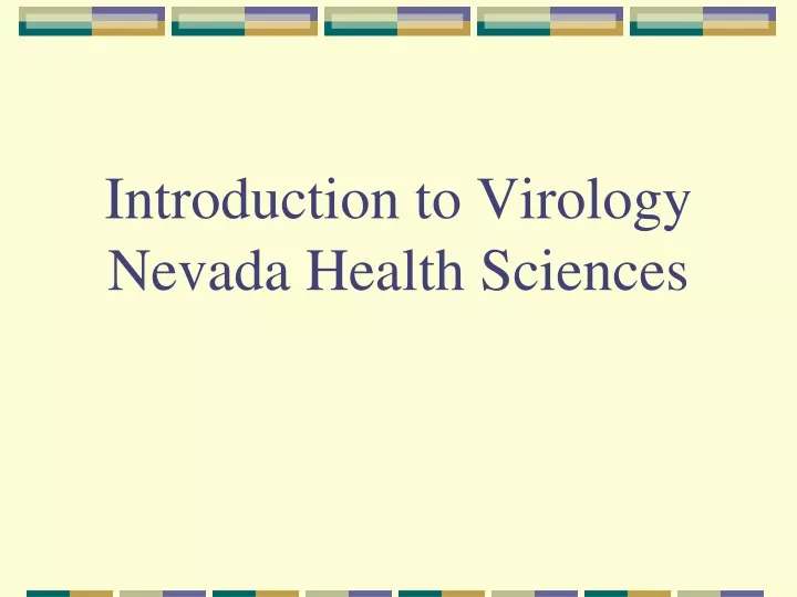 introduction to virology nevada health sciences