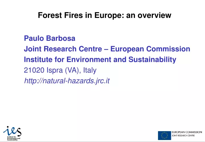 forest fires in europe an overview