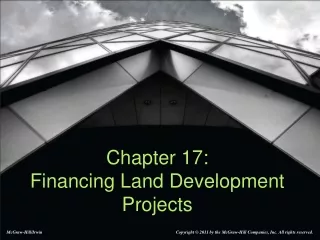 Chapter 17:  Financing Land Development Projects