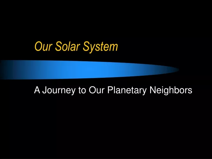 our solar system