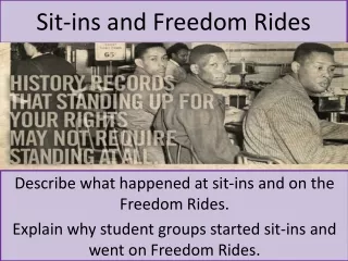 Sit-ins and Freedom Rides