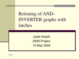 Retiming of AND-INVERTER graphs with latches