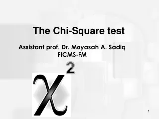 The Chi-Square test