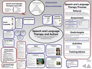 Speech and Language Therapists work with: