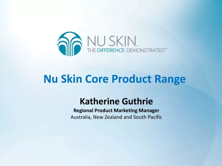 nu skin core product range