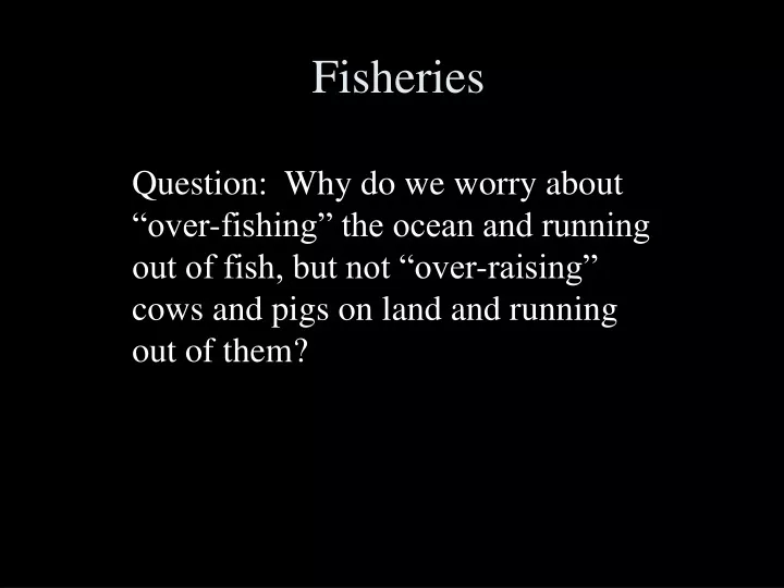 fisheries
