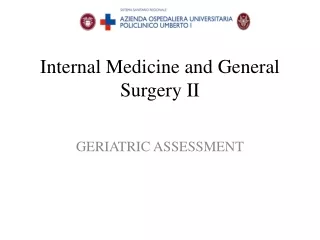 Internal Medicine and General Surgery II