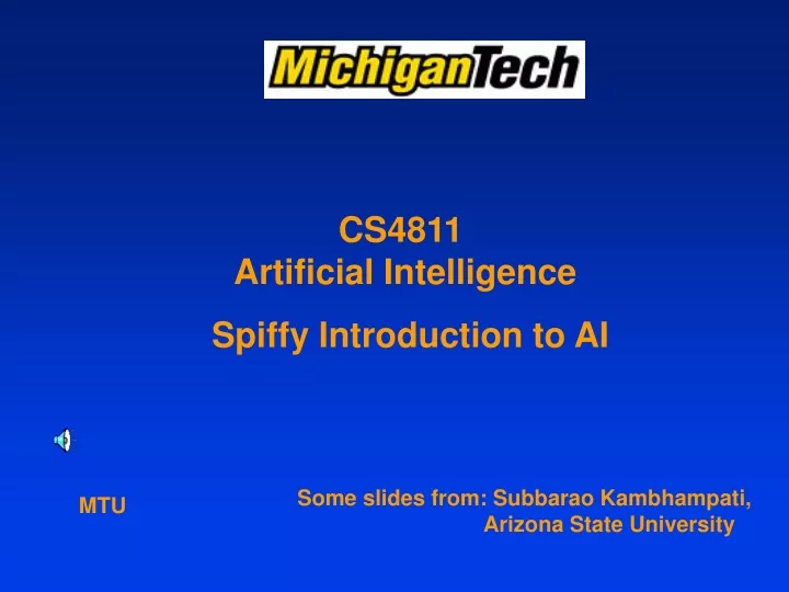 cs4811 artificial intelligence