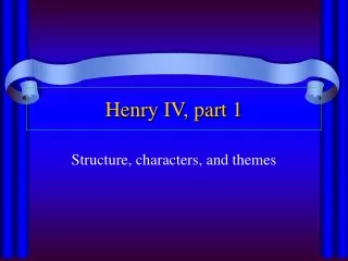 Henry IV, part 1
