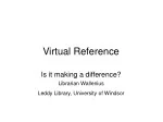 Enhancing Library Services with Virtual Reference Chat - slide 1