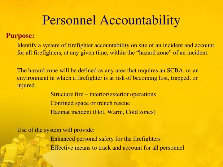 personnel accountability