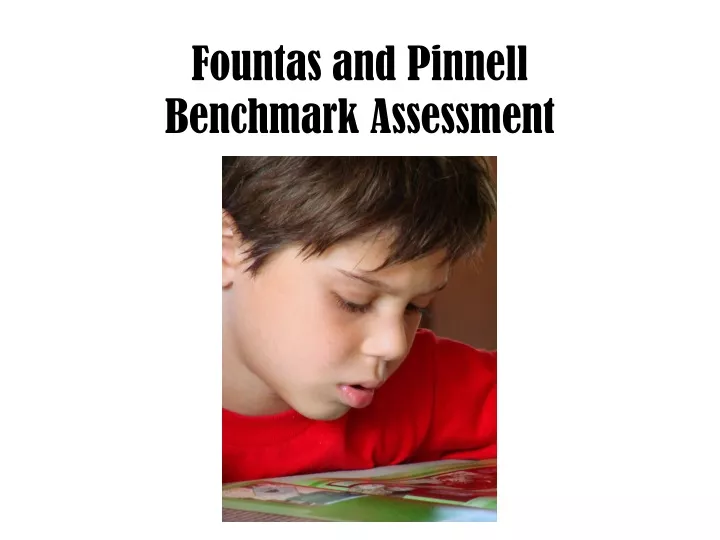 fountas and pinnell benchmark assessment
