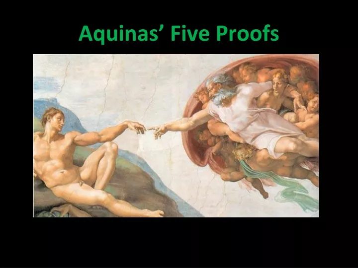 aquinas five proofs