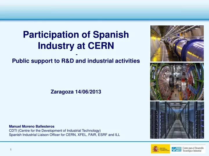 participation of spanish industry at cern public