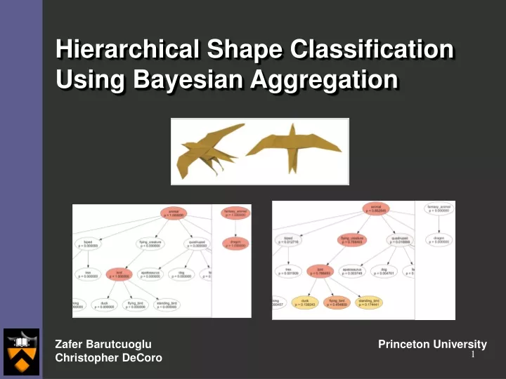hierarchical shape classification using bayesian aggregation