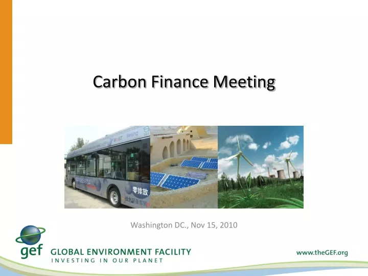 carbon finance meeting