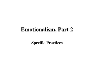 Emotionalism, Part 2